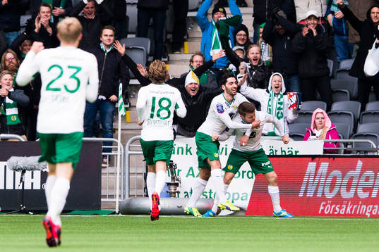 Hammarbys Måns Söderqvist gör 2-0 för Hammarby och