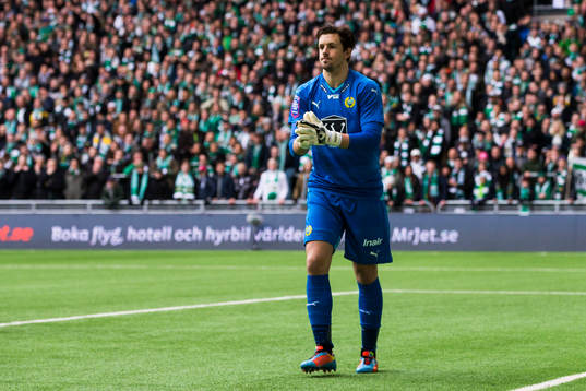 Hammarbys målvakt Johannes Hopf