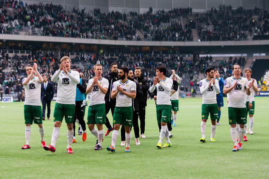 Hammarbys spelare tackar publiken