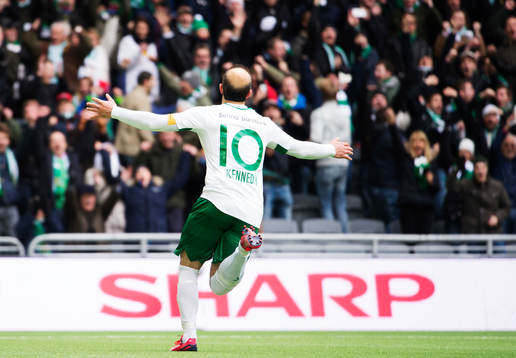 Hammarbys Kennedy Bakircioglu jublar
