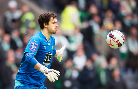 Hammarbys målvakt Johannes Hopf