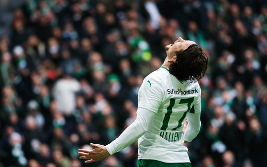 Hammarbys Linus Hallenius skriker