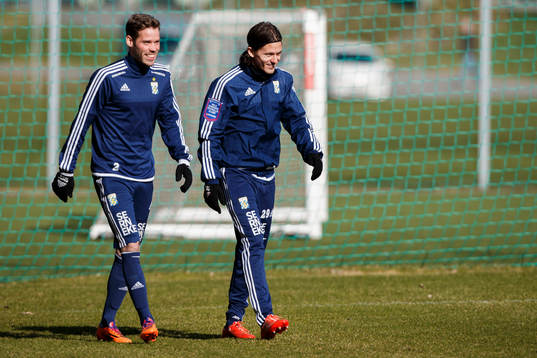 IFK Göteborgs Emil Salomonsson och Lasse Vibe