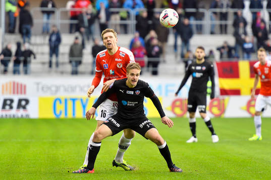 Kalmars David Elm och Helsingborgs Johan Mårtensson