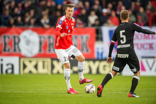 Kalmars Viktor Elm och Helsingborgs Johan Mårtensson
