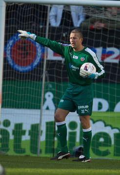 Helsingborgs målvakt Daniel Andersson