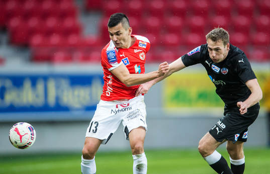 Kalmars Emin Nouri och Helsingborgs Frederik Helstrup