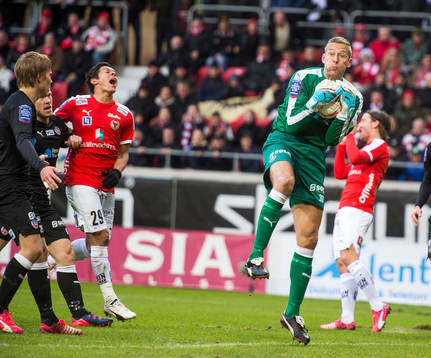 Helsingborgs målvakt Daniel Andersson