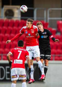 Kalmars Viktor Elm och Helsingborgs Johan Mårtensson