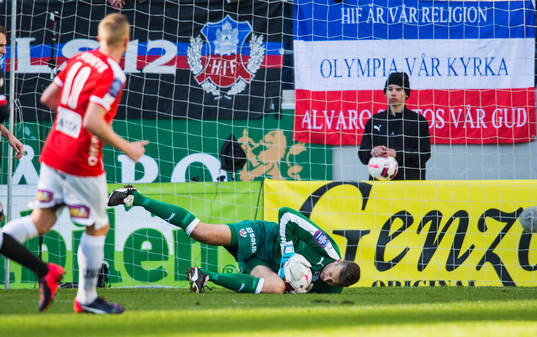Helsingborgs målvakt Daniel Andersson