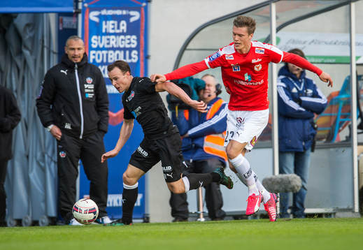 Helsingborgs Anton Wede och Kalmars Viktor Elm samt