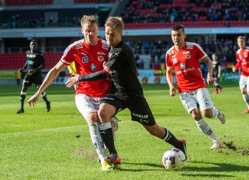 Kalmars Marcus Nilsson och Helsingborgs Johan Mårtensson