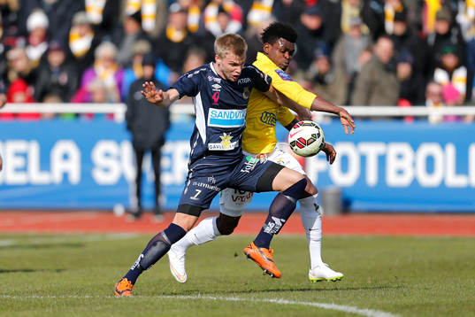 Falkenbergs Godsway Donyoh och Gefles Robin Nilsson