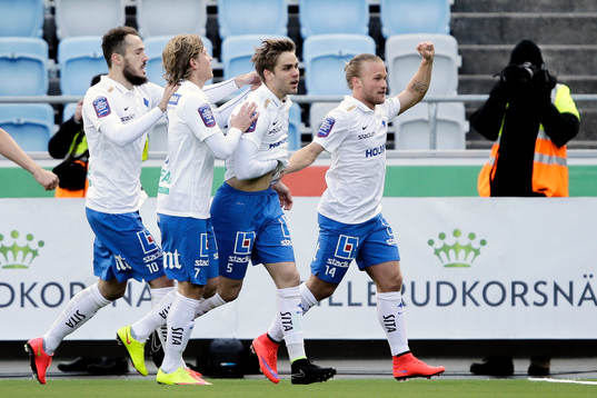 Norrköpings Christoffer Nyman jublar