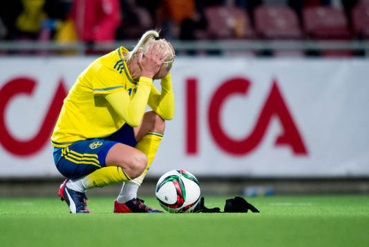 Sveriges Caroline Seger deppar