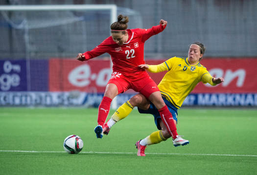 Bläddra bland fler bilder av Fotboll, Dam, Landskamp, Sverige - Schweiz