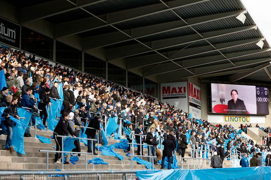 Norrköpings supporters får hälsning från Italien