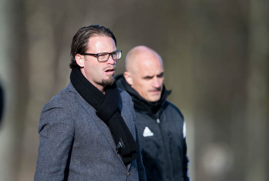 Ängelholms tränare Joakim Persson och Magnus Arvidsson i