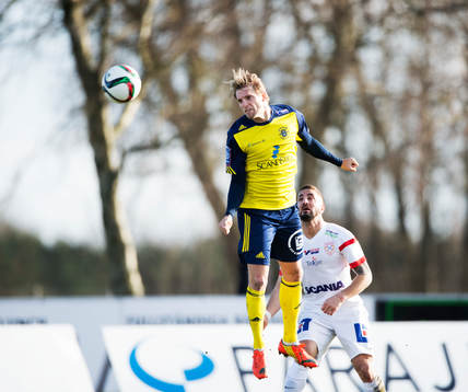 Ängelholms Martin Rudolfsson i matchen i Superettan mellan