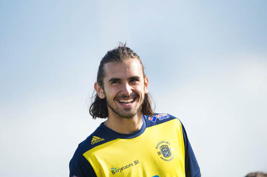 Ängelholms Vlado Zlojutro i matchen i Superettan mellan