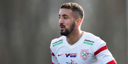 i matchen i Superettan mellan Ängelholm och Assyriska i