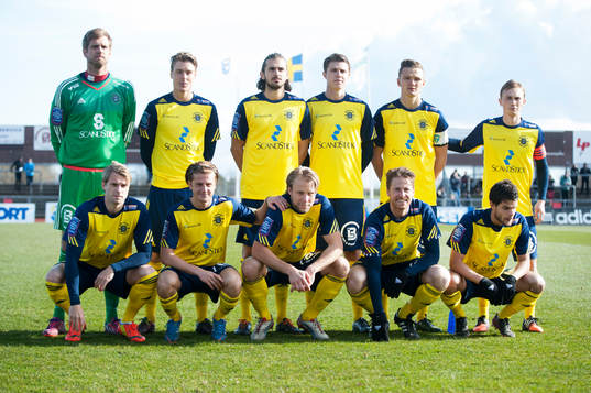 Lagbild Ängelholm i matchen i Superettan mellan Ängelholm