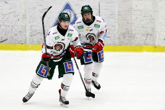Frölundas Kevin Elgestål och Jacob Larsson