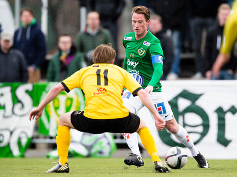 Jönköpings Södras Tommy Thelin och IK Frej Täbys Adam