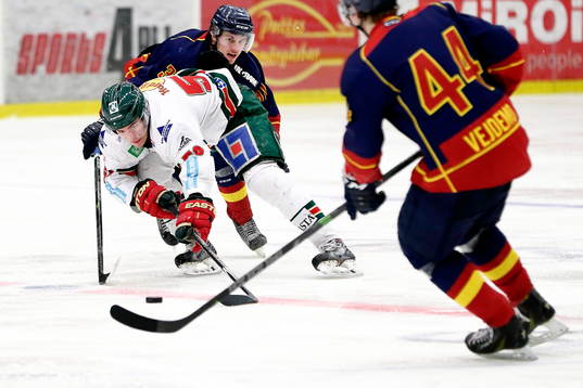 Frölundas Pierre Engvall utmanas av Djurgårdens Robin