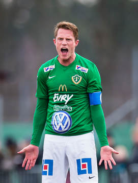 Jönköpings Södras Tommy Thelin reagerar