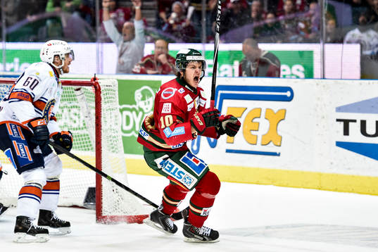 Frölundas Mattias Janmark jublar
