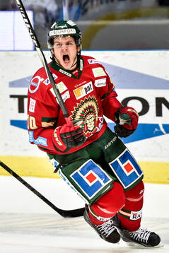 Frölundas Mattias Janmark jublar