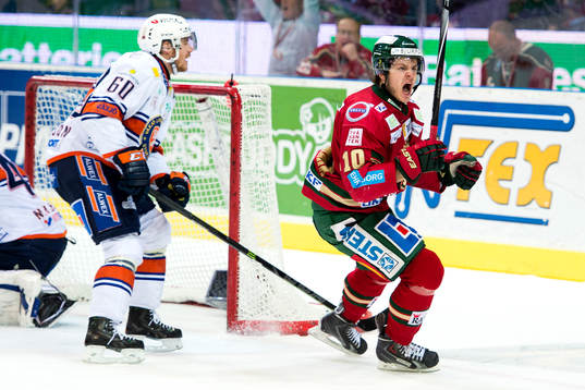 Frölundas Mattias Janmark jublar