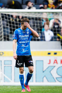 Halmstads Fredrik Liverstam deppar