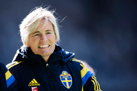 Sveriges assisterande  förbundskapten Lilie Persson