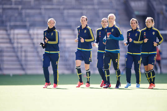 Sveriges Lott Schelin, Caroline Seger och Hanna Folkesson