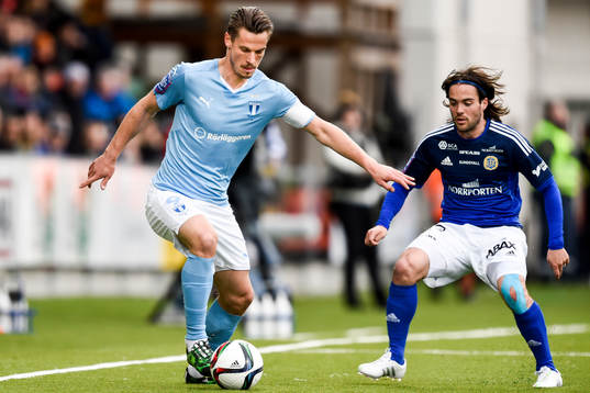 Malmö FFs Markus Rosenberg och Sundsvalls Robbin Sellin