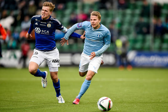 Sundsvalls Joakim Nilsson och Malmö FFs Oscar Lewicki