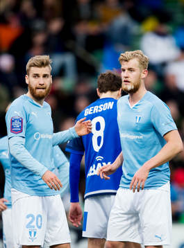 Malmö FFs Rasmus Bengtsson och Filip Helander