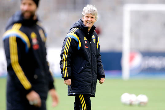 Sveriges förbundskapten Pia Sundhage