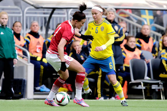 Danmarks Katrine Veje och Sveriges Sara Thunebro