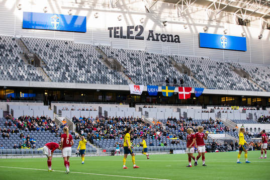 Generell vy över Tele2 Arena