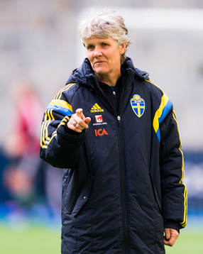 Sveriges förbundskapten Pia Sundhage