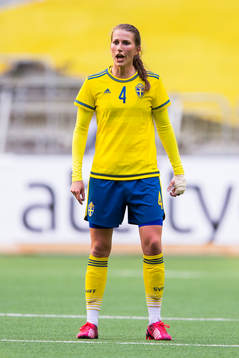 Sveriges Emma Berglund reagerar
