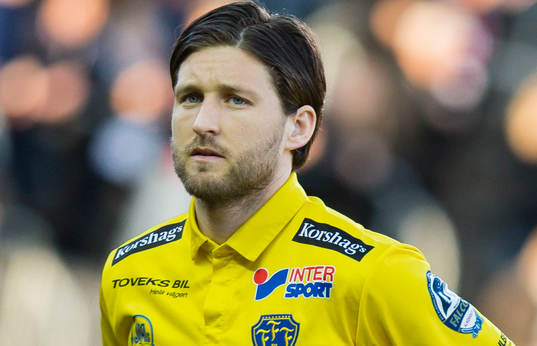 Falkenbergs Tibor Joza innan fotbollsmatchen i Allsvenskan