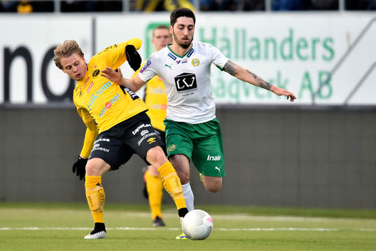 Elfsborgs Simon Hedlund och Hammarbys Nahir Besara