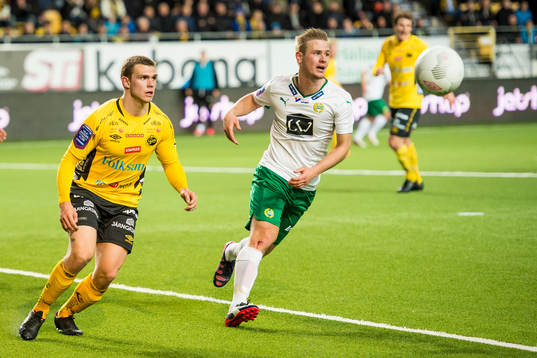Elfsborgs Jesper Manns och Hammarbys Lars Saetra