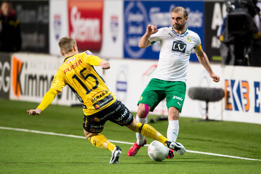 Hammarbys Kennedy Bakircioglu och Elfsborgs Andreas