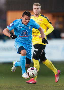 Athletics Rinor Nushi i matchen i Superettan mellan