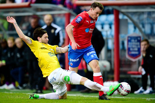 Falkenbergs Tibor Joza och Helsingborgs Anton Wede